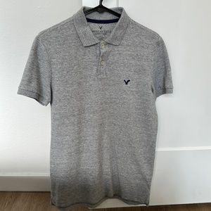 American eagle men’s grey polo size small
